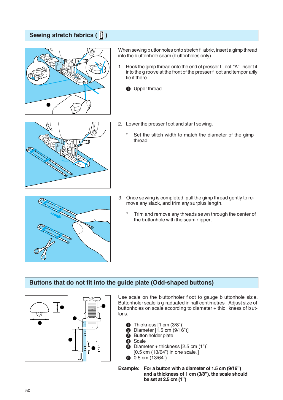 Sewing stretch fabrics ( ) | Brother PE 400D User Manual | Page 53 / 112