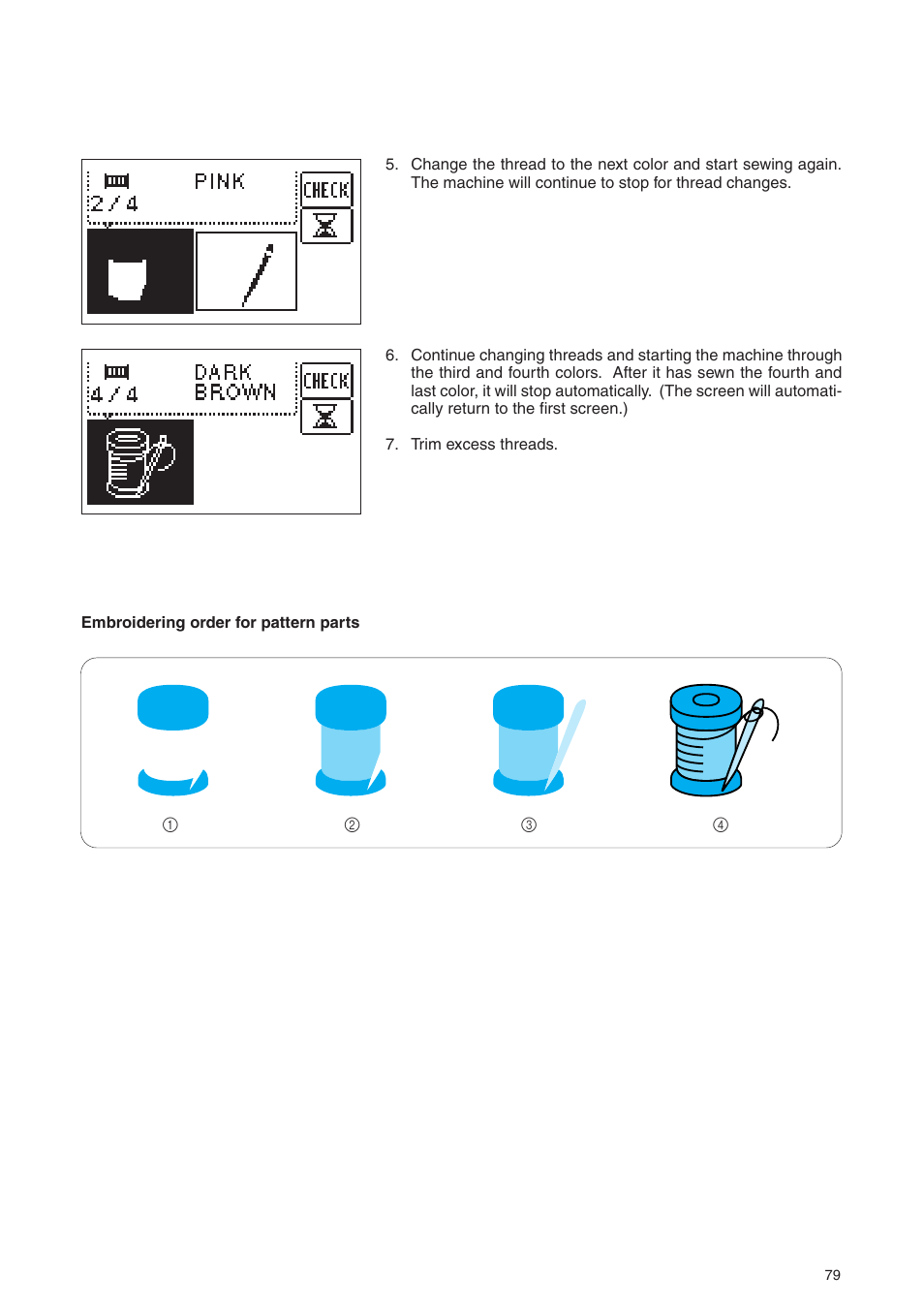 Brother PE 400D User Manual | Page 82 / 112