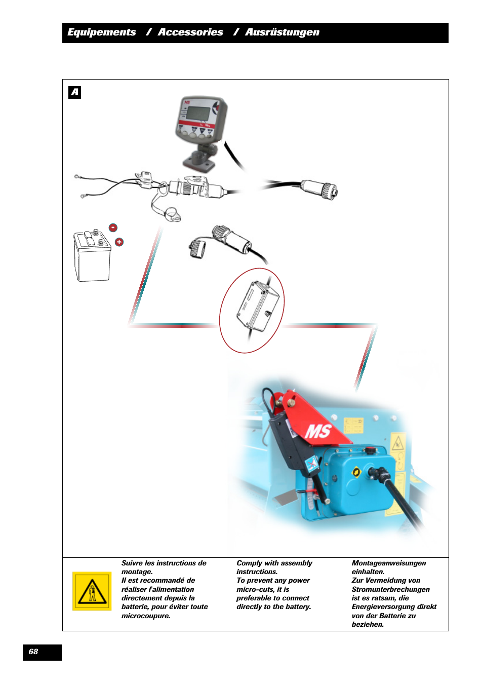 Equipements / accessories / ausrüstungen | Sulky Optiline Pro User Manual | Page 70 / 103