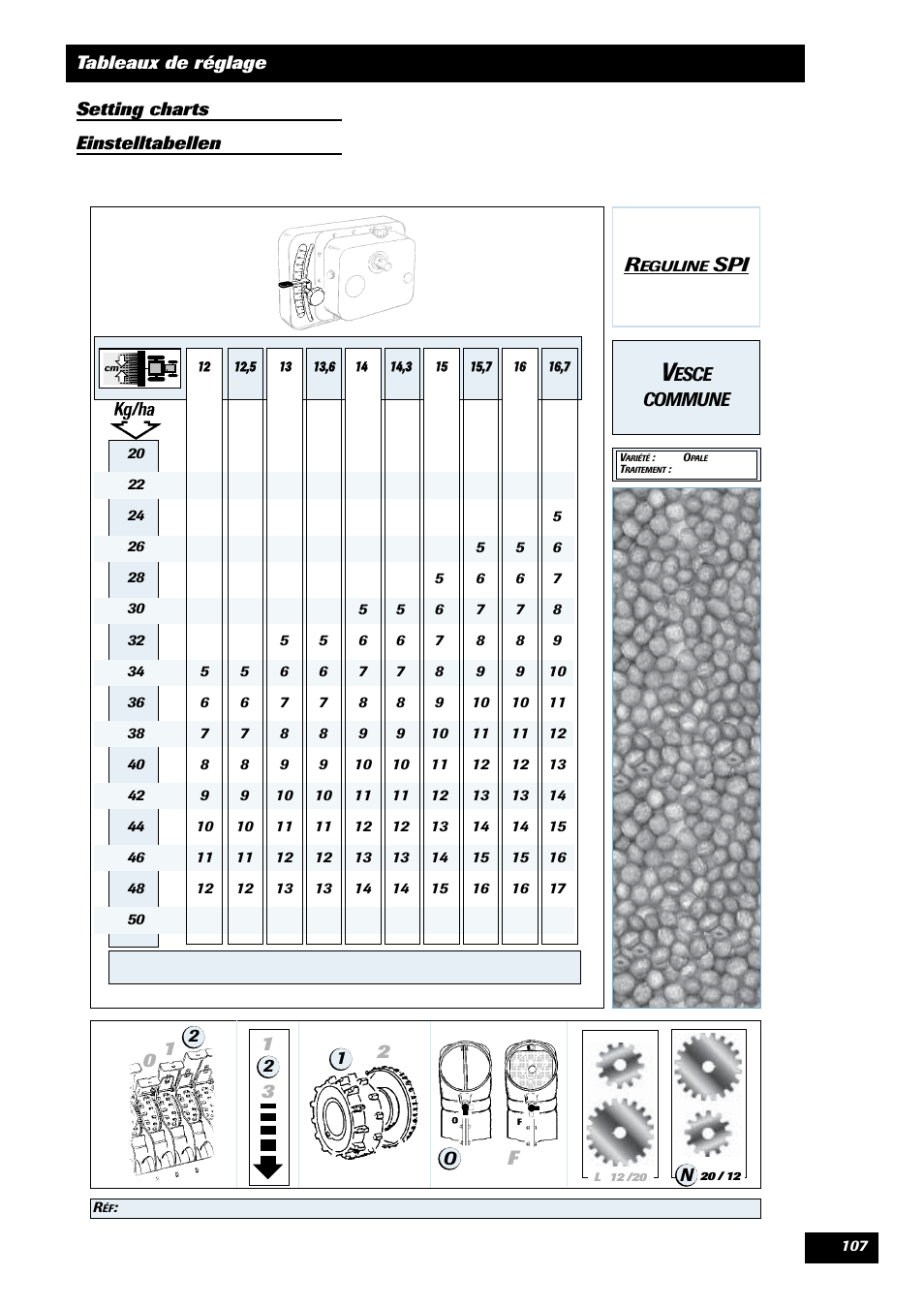 Spi 0 1, Esce commune | Sulky Reguline SPI User Manual | Page 109 / 111