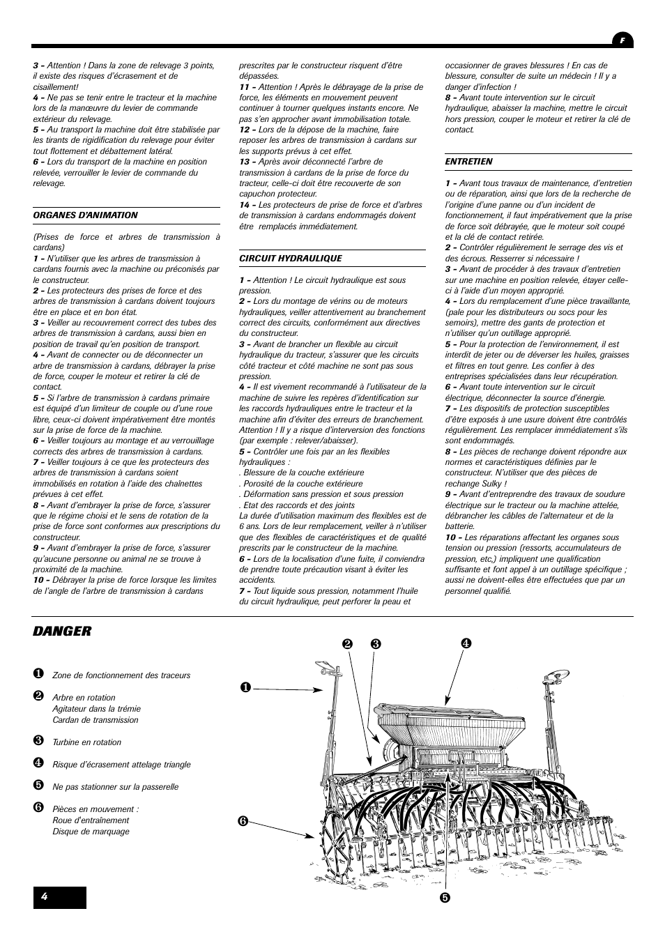 Danger | Sulky SPL User Manual | Page 6 / 98
