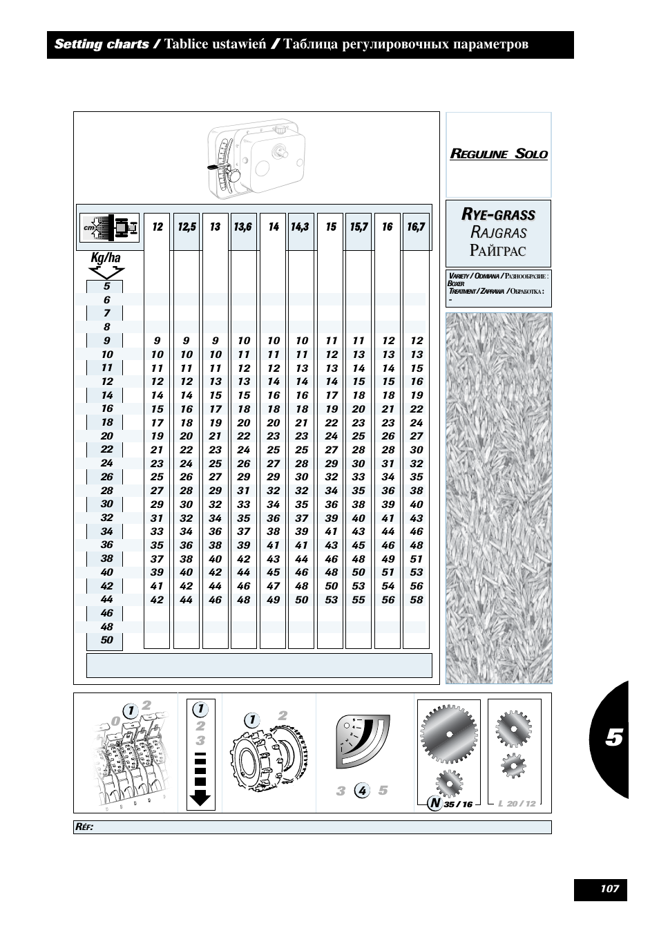 Sulky Reguline Solo User Manual | Page 109 / 113