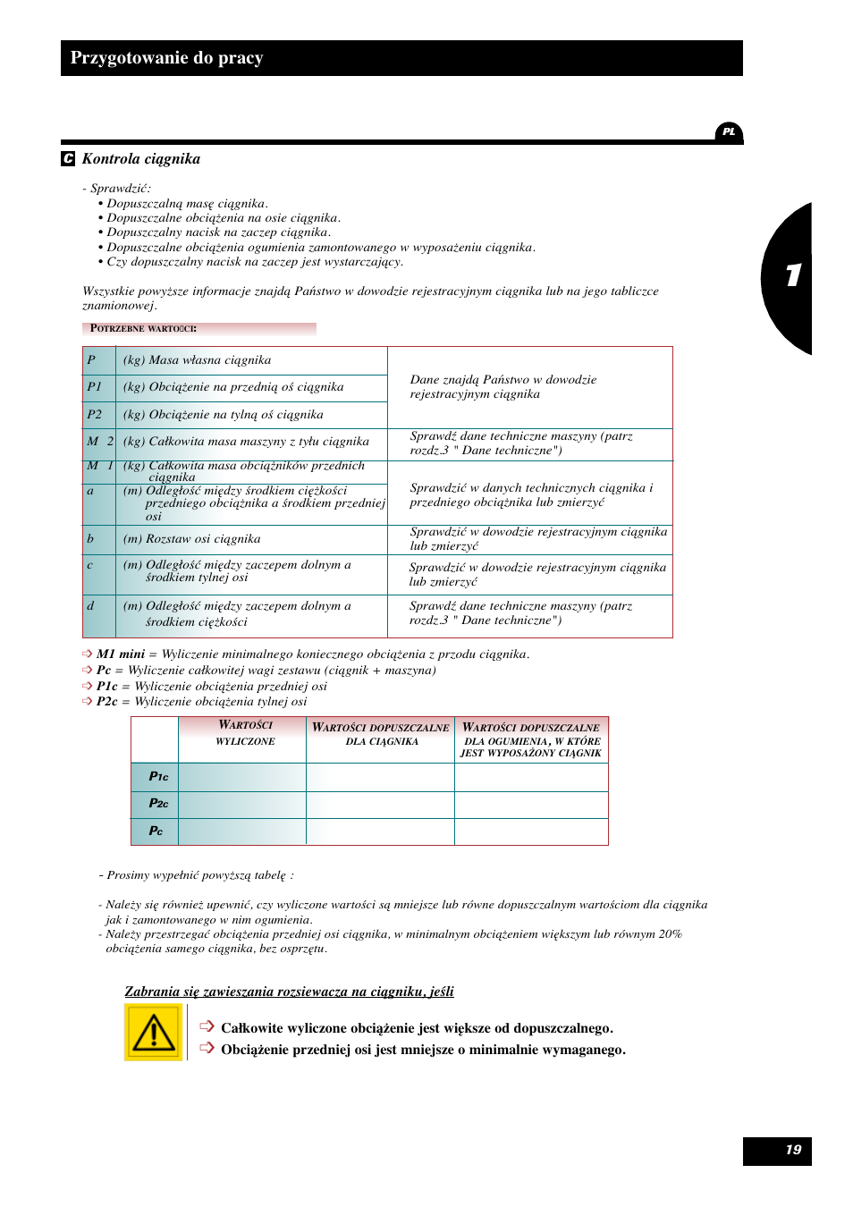 Przygotowanie do pracy | Sulky Reguline Solo User Manual | Page 21 / 113