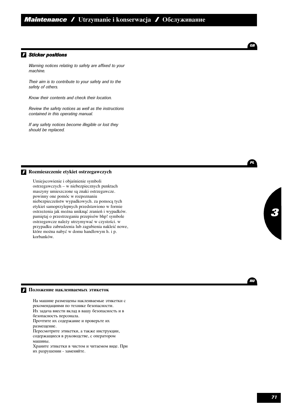 Sulky Reguline Solo User Manual | Page 73 / 113