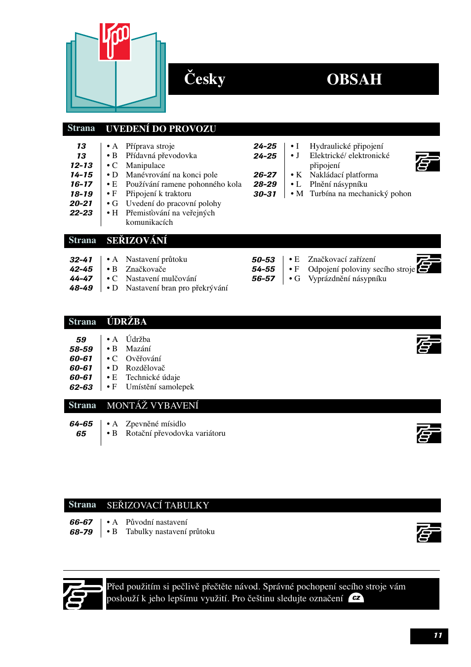 Sulky Maxidrill RW User Manual | Page 13 / 81