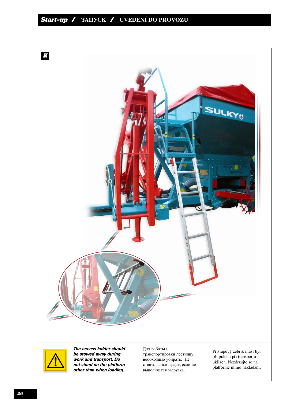 Start-up | Sulky Maxidrill RW User Manual | Page 28 / 81