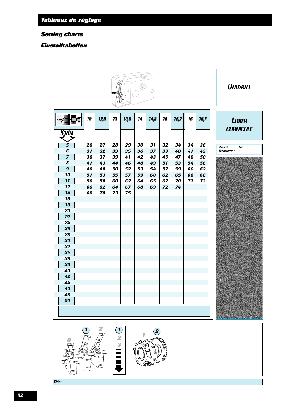 Otier cornicule | Sulky Unidrill C3000T User Manual | Page 83 / 94