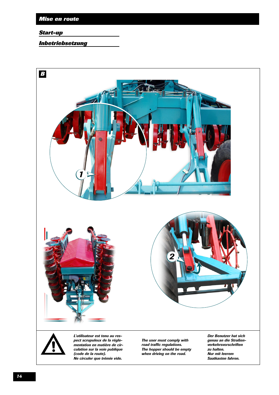 Sulky Unidrill W1000T User Manual | Page 16 / 97