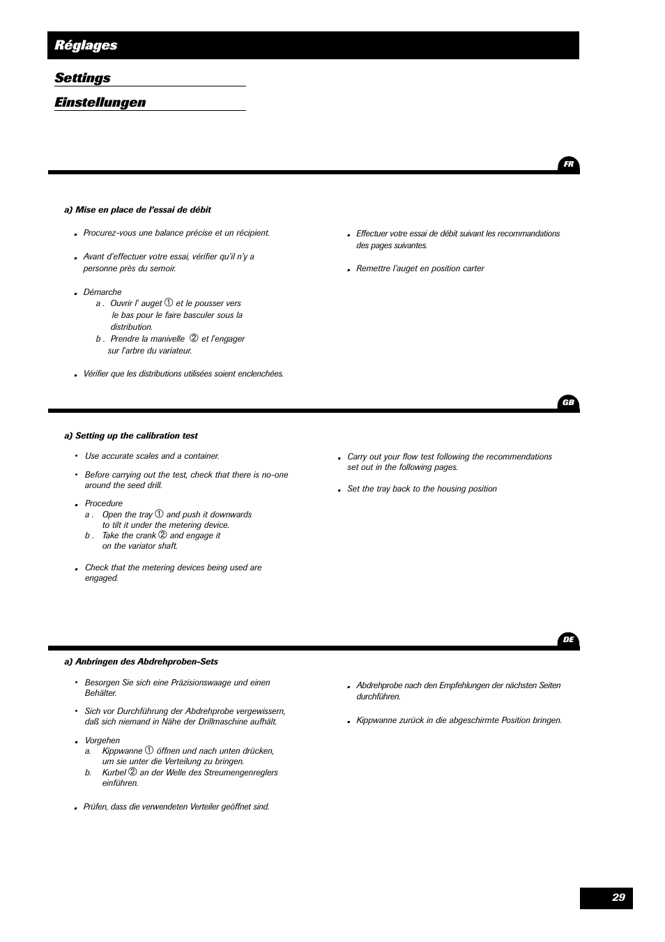 Sulky Unidrill W1000T User Manual | Page 31 / 97