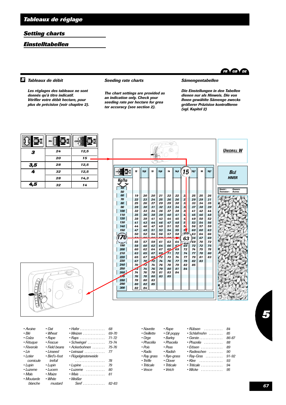 Sulky Unidrill W1000T User Manual | Page 69 / 97