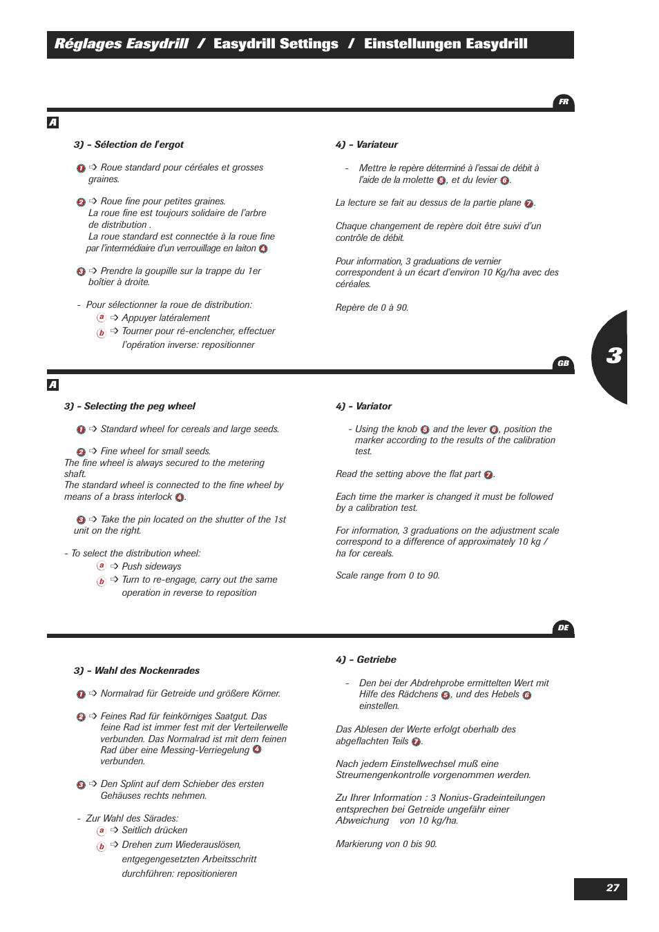 Sulky Easydrill Fertisem User Manual | Page 29 / 99