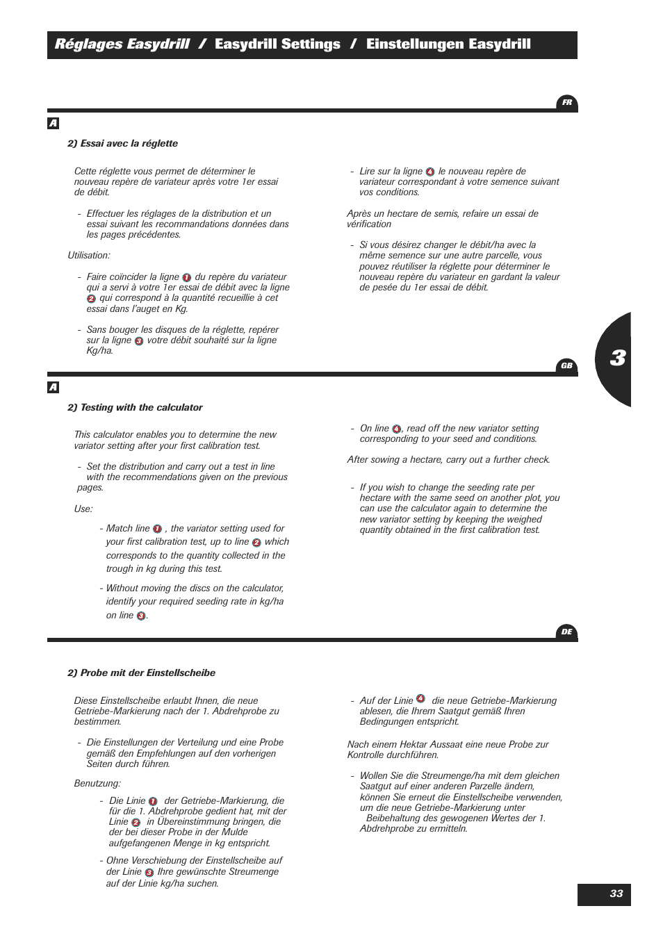 Sulky Easydrill Fertisem User Manual | Page 35 / 99