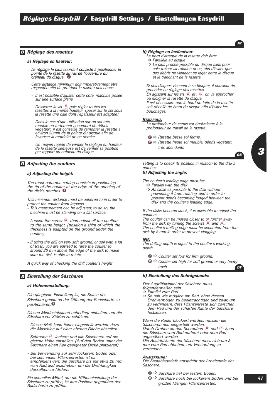 Sulky Easydrill Fertisem User Manual | Page 43 / 99