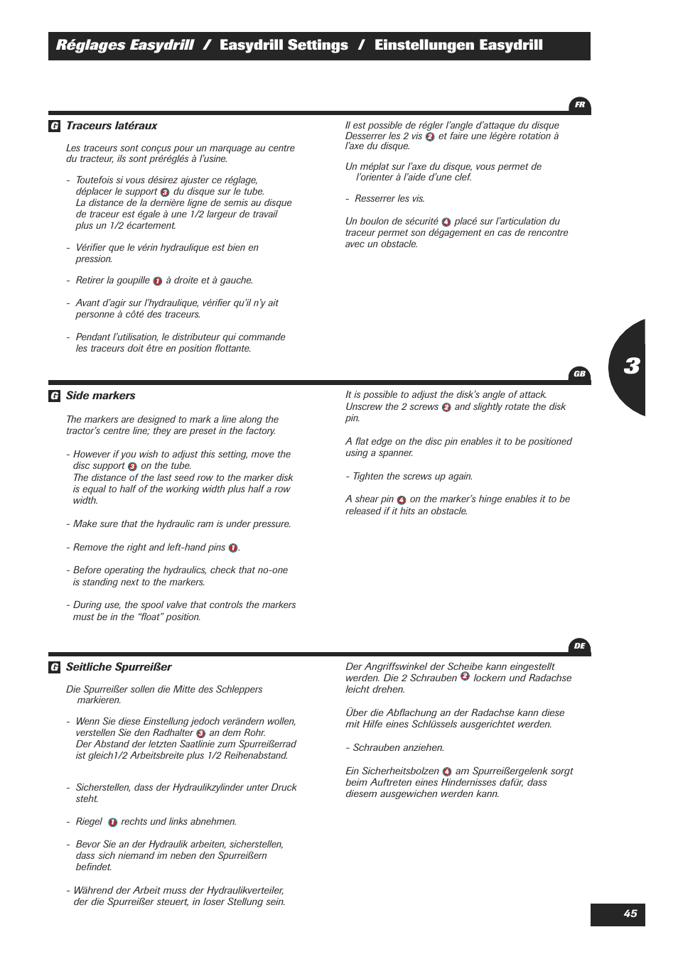 Sulky Easydrill Fertisem User Manual | Page 47 / 99
