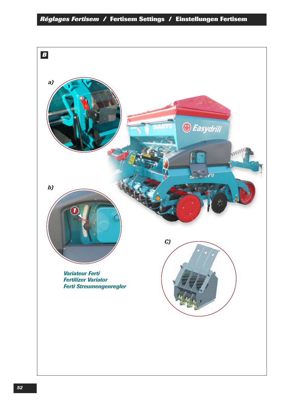 Sulky Easydrill Fertisem User Manual | Page 54 / 99