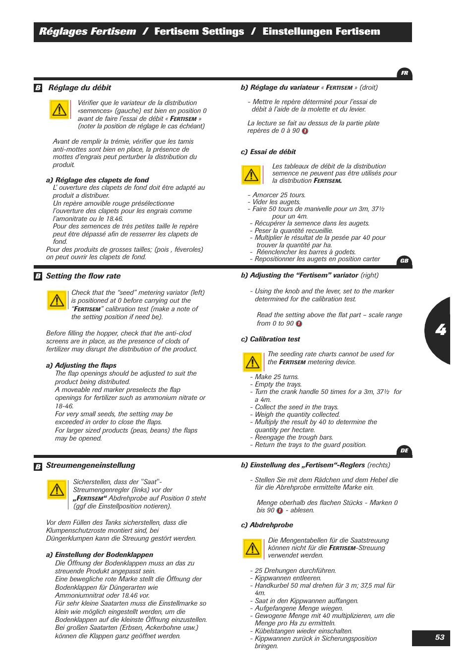 Sulky Easydrill Fertisem User Manual | Page 55 / 99