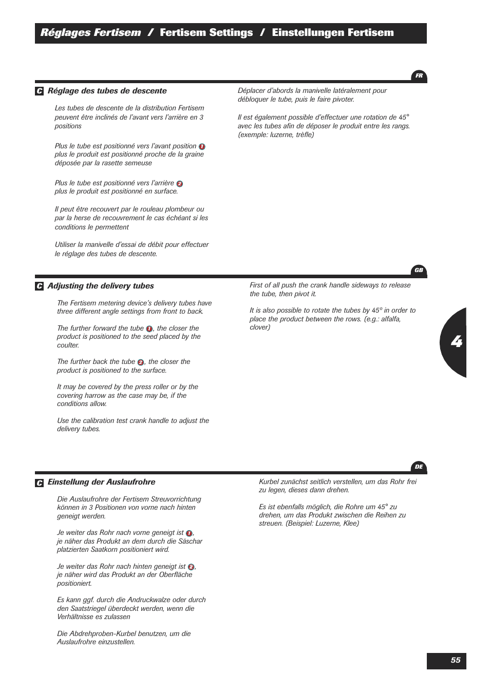 Sulky Easydrill Fertisem User Manual | Page 57 / 99