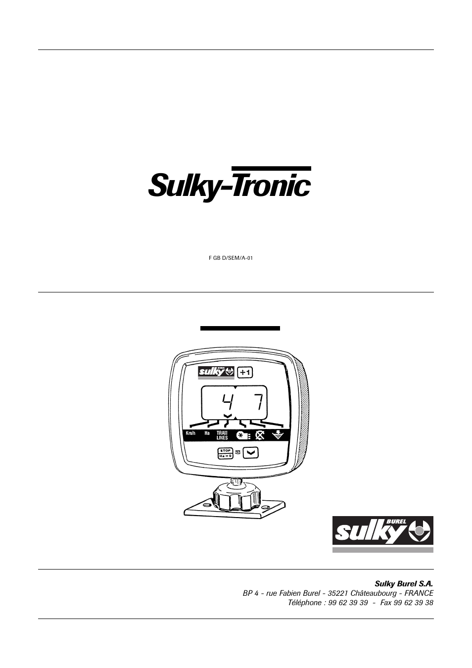 Sulky TRONIC User Manual | 46 pages