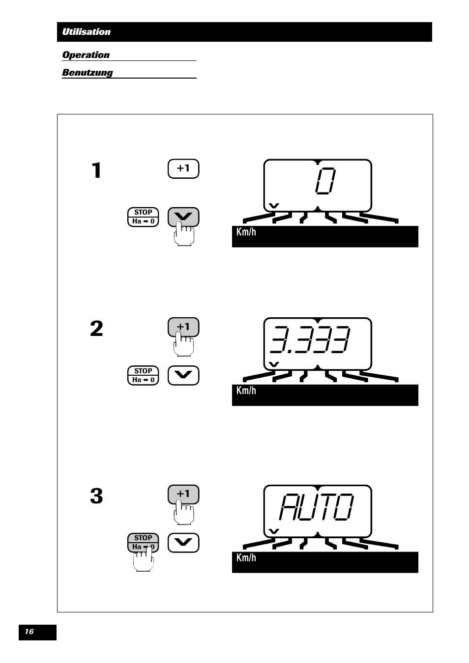 Auto | Sulky TRONIC User Manual | Page 16 / 46