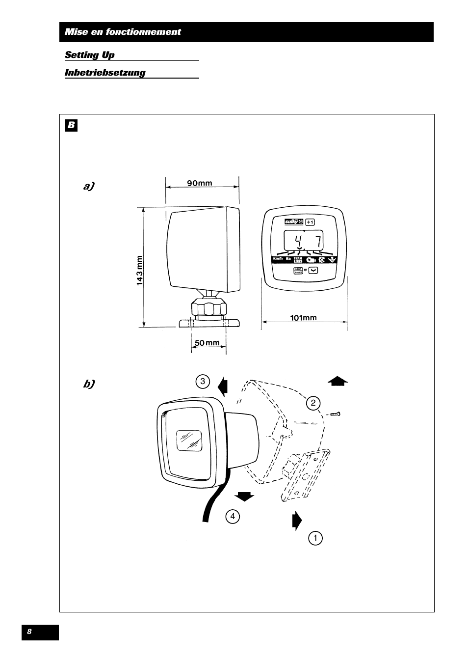 A) b) | Sulky TRONIC User Manual | Page 8 / 46