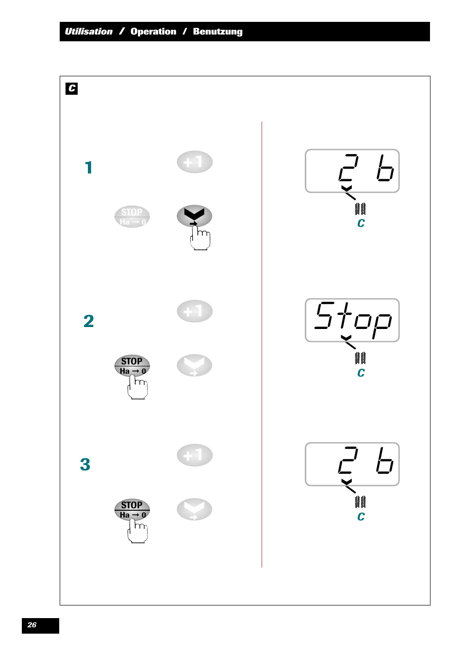 Stop | Sulky MEDION User Manual | Page 26 / 44