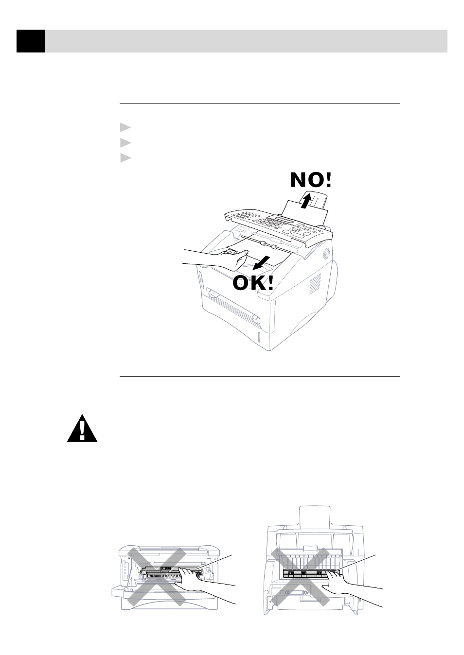 Document jam, Printer jam | Brother FAX-8350P User Manual | Page 146 / 188