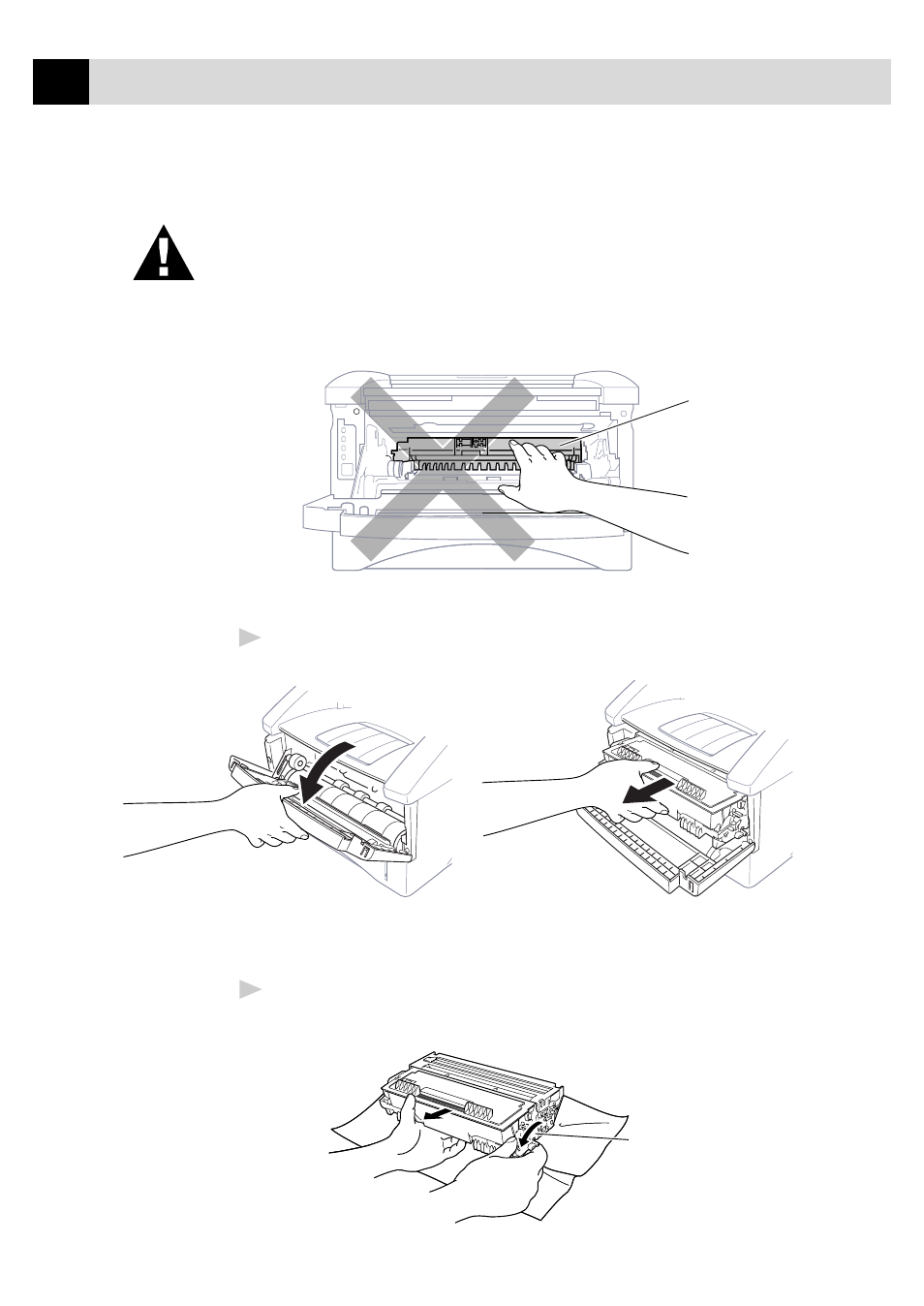 Steps for replacing toner cartridge | Brother FAX-8350P User Manual | Page 164 / 188