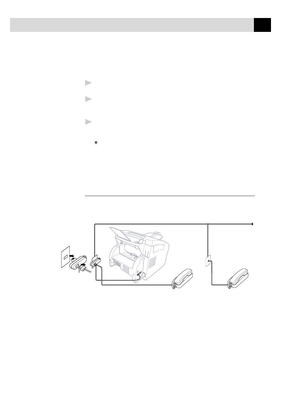 Connecting an external telephone | Brother FAX-8350P User Manual | Page 33 / 188