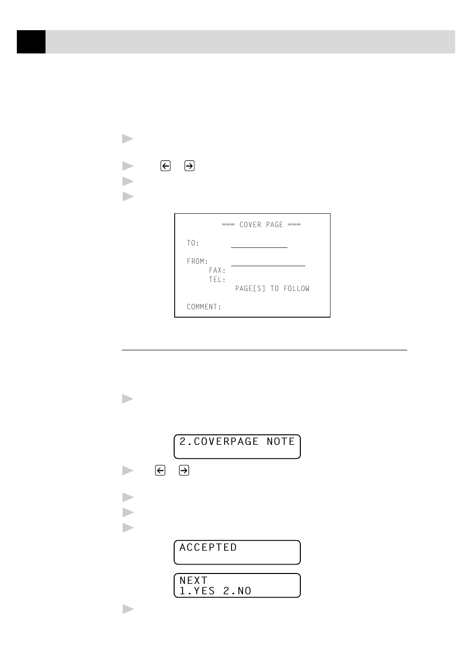 Composing your own comments, Cover page message | Brother FAX-8350P User Manual | Page 72 / 188