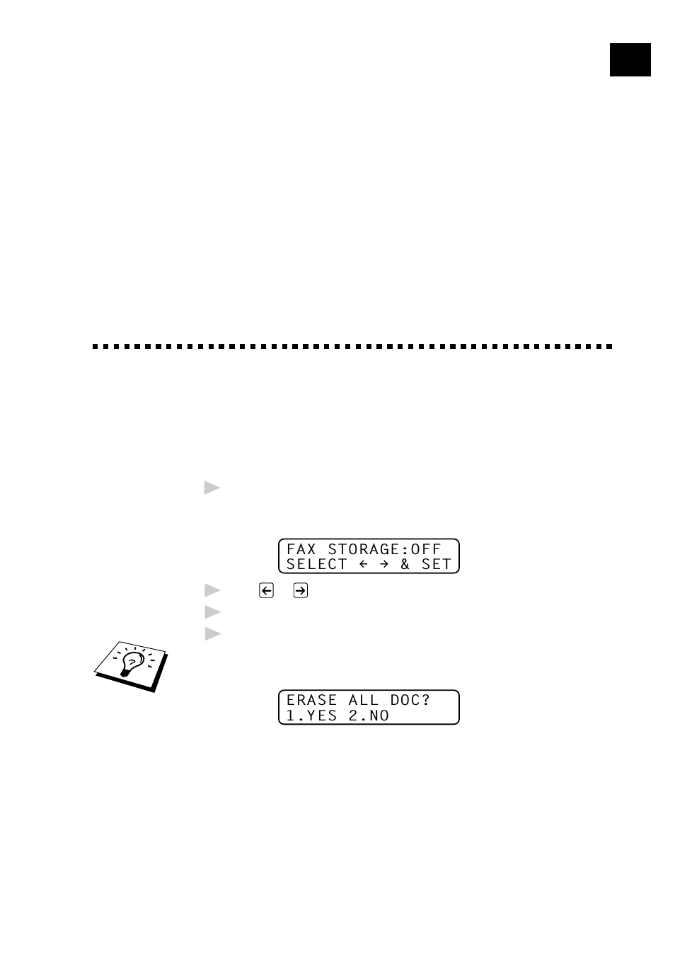 Setting fax storage 79, Remote fax options, Setting fax storage | Brother FAX-8350P User Manual | Page 89 / 188