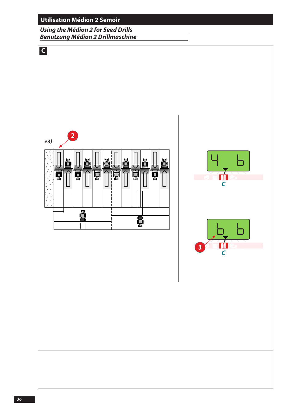 4 b b b | Sulky MEDION 2 User Manual | Page 36 / 46