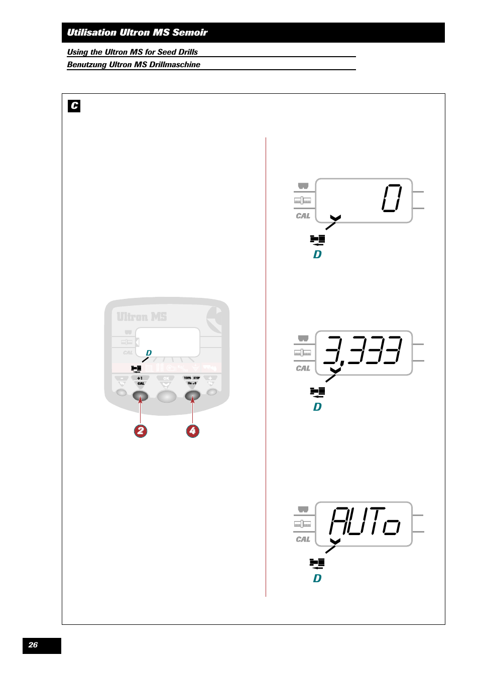 Auto | Sulky ULTRON MS User Manual | Page 26 / 68