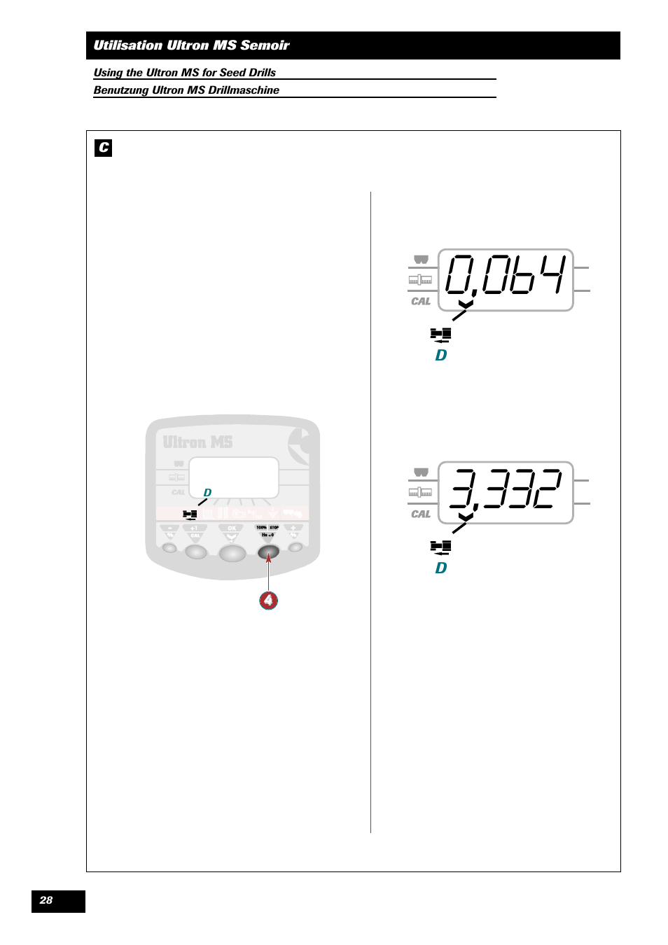 Sulky ULTRON MS User Manual | Page 28 / 68