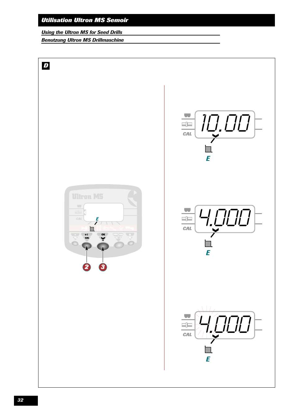 Sulky ULTRON MS User Manual | Page 32 / 68