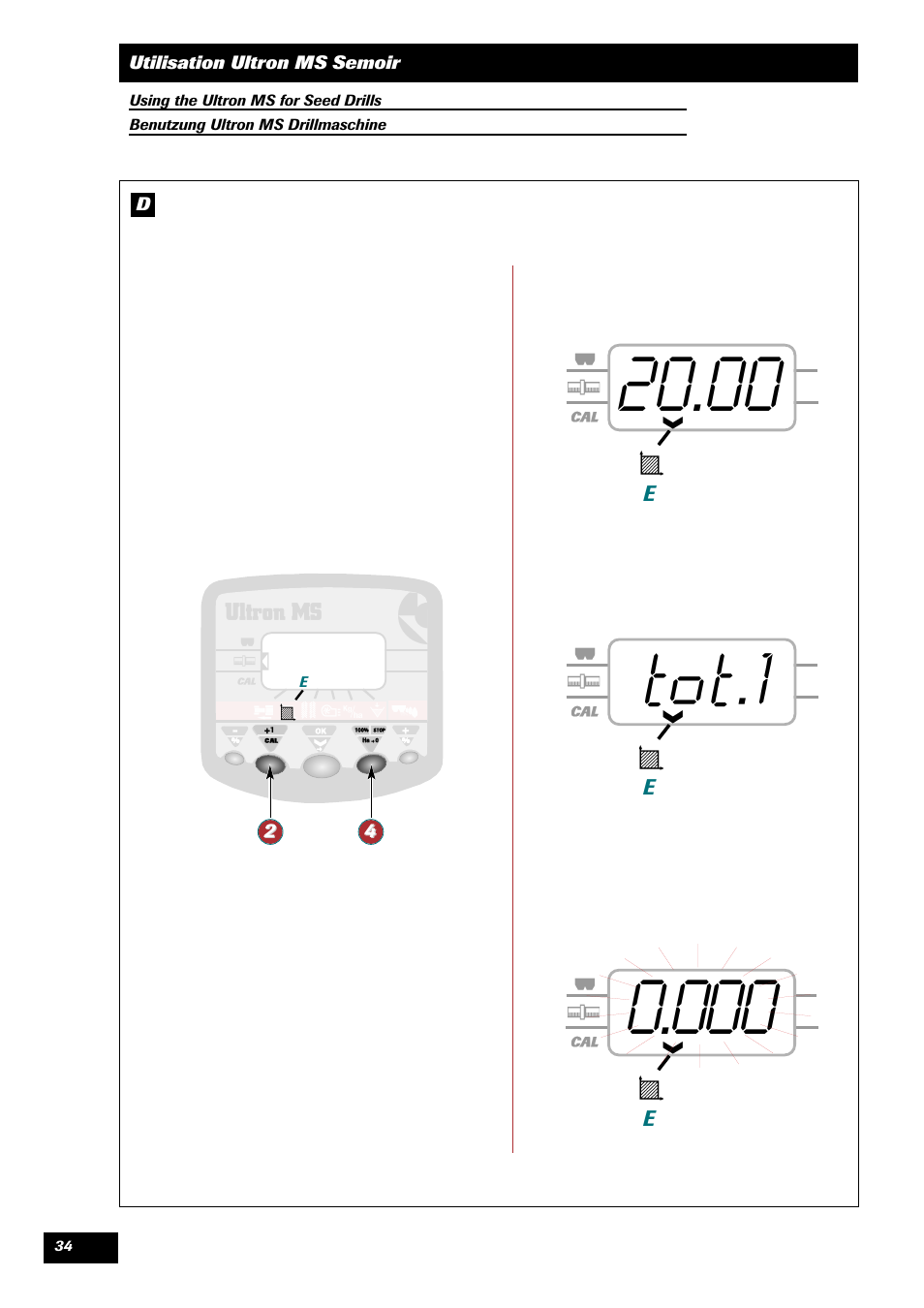 Sulky ULTRON MS User Manual | Page 34 / 68