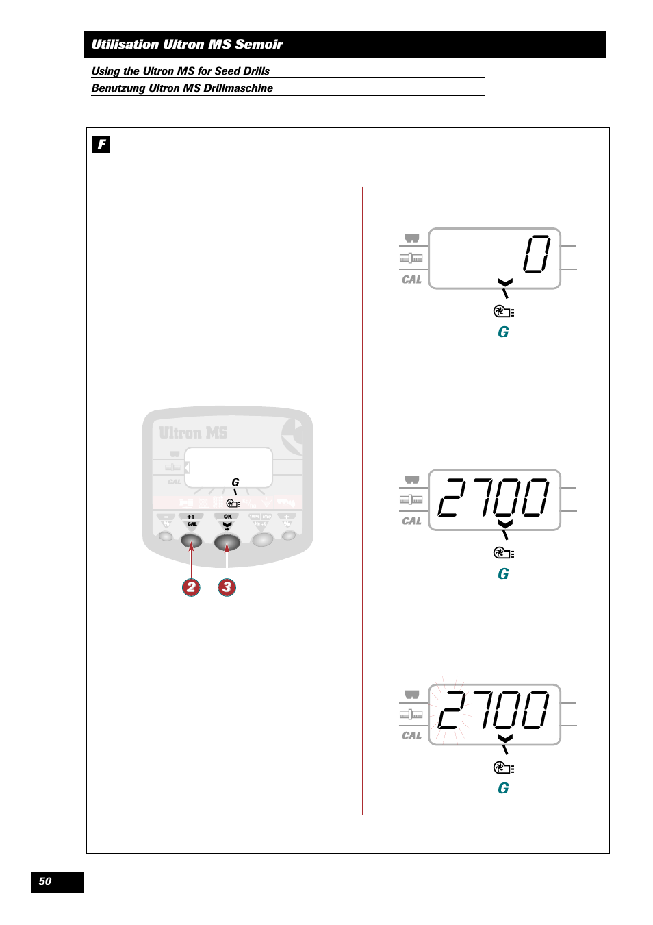 Sulky ULTRON MS User Manual | Page 50 / 68