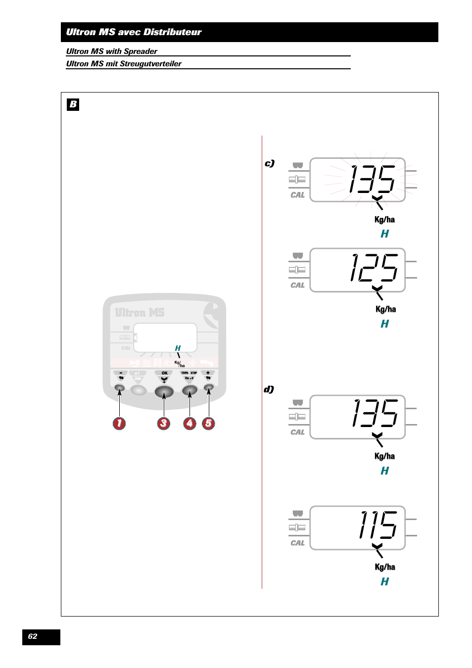 Sulky ULTRON MS User Manual | Page 62 / 68