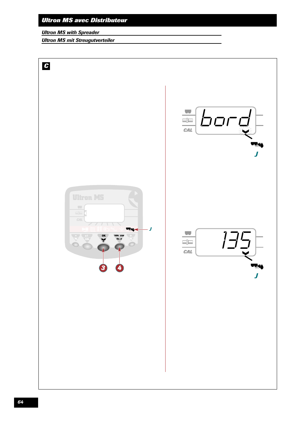 Bord | Sulky ULTRON MS User Manual | Page 64 / 68