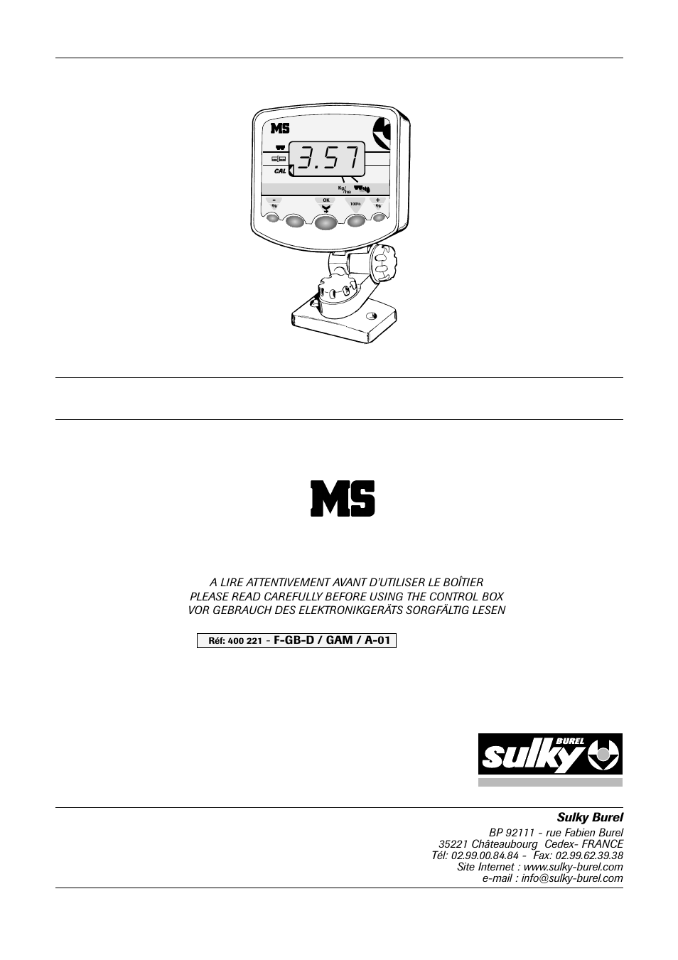 Sulky MS User Manual | 30 pages