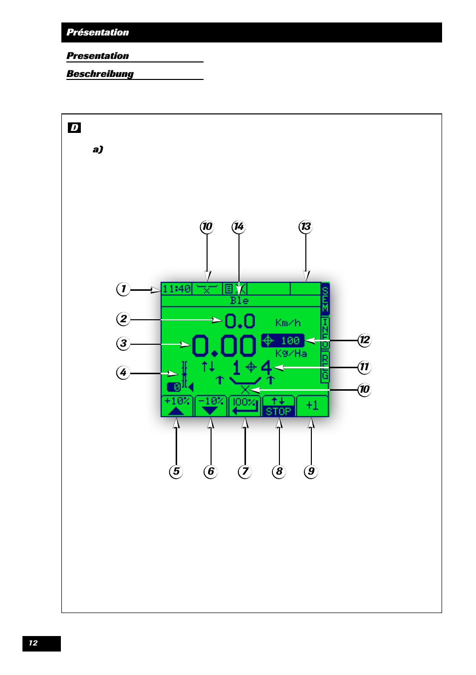 Sulky VISION 1 SPB < 06/2009 User Manual | Page 12 / 55