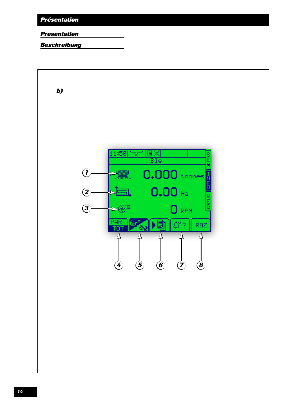 Sulky VISION 1 SPB < 06/2009 User Manual | Page 14 / 55