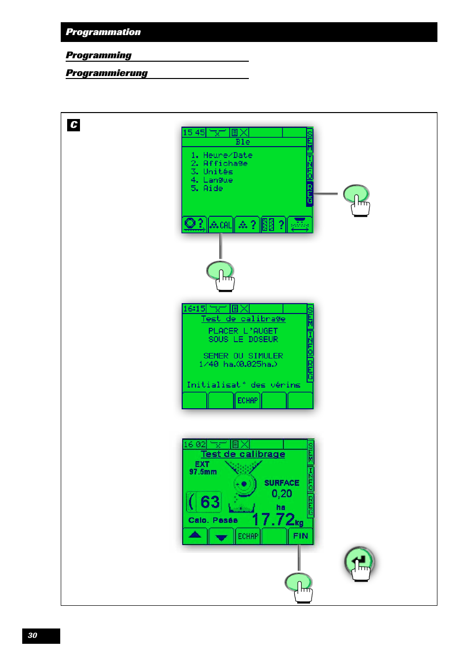 Sulky VISION 1 SPB < 06/2009 User Manual | Page 30 / 55