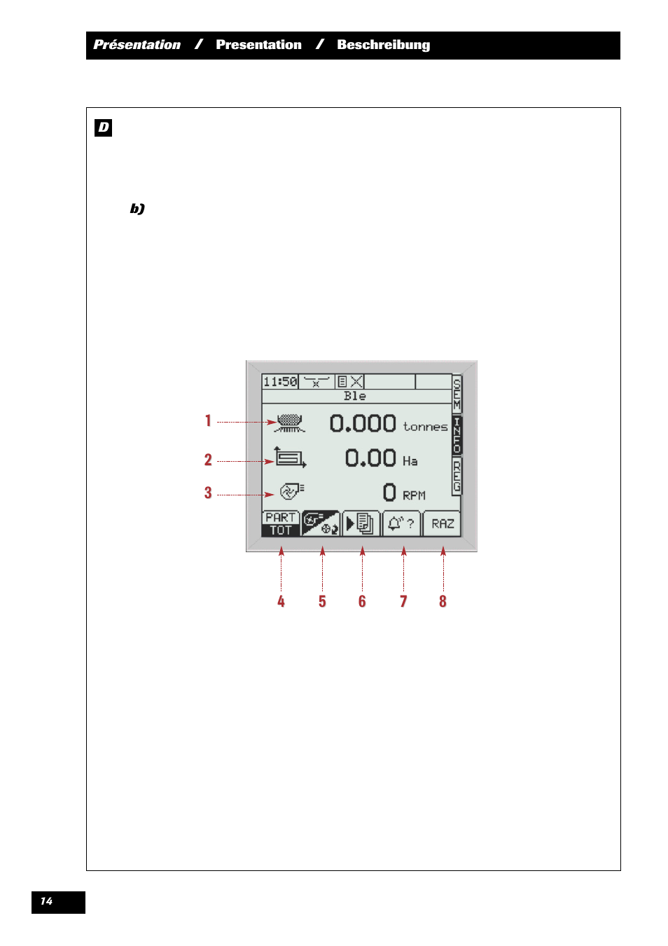 Sulky VISION 2 SPB >= 06/2009 User Manual | Page 14 / 71
