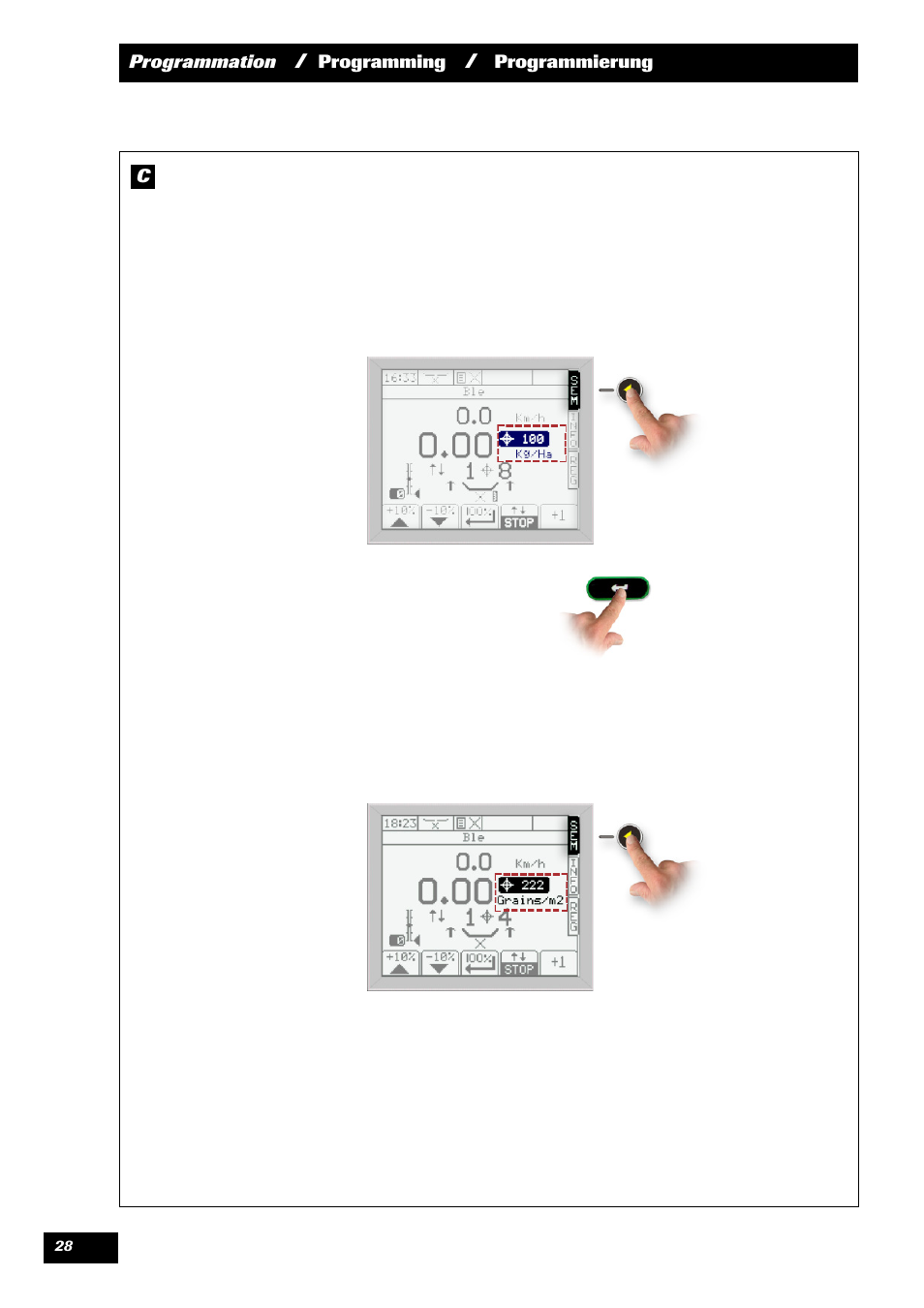 Sulky VISION 2 SPB >= 06/2009 User Manual | Page 28 / 71