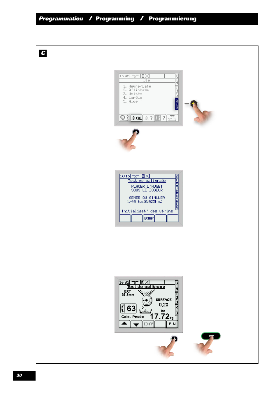 Sulky VISION 2 SPB >= 06/2009 User Manual | Page 30 / 71