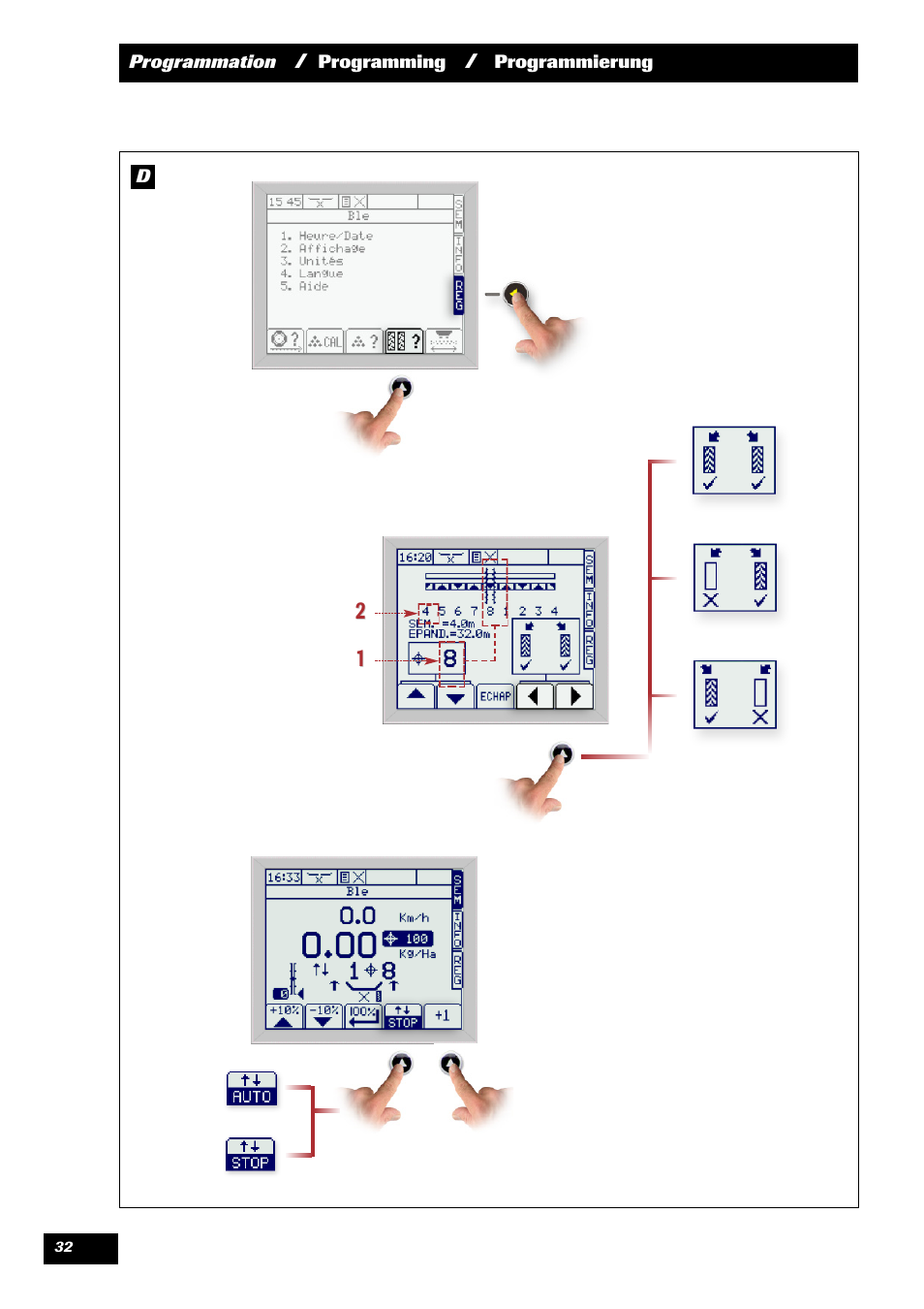 Sulky VISION 2 SPB >= 06/2009 User Manual | Page 32 / 71