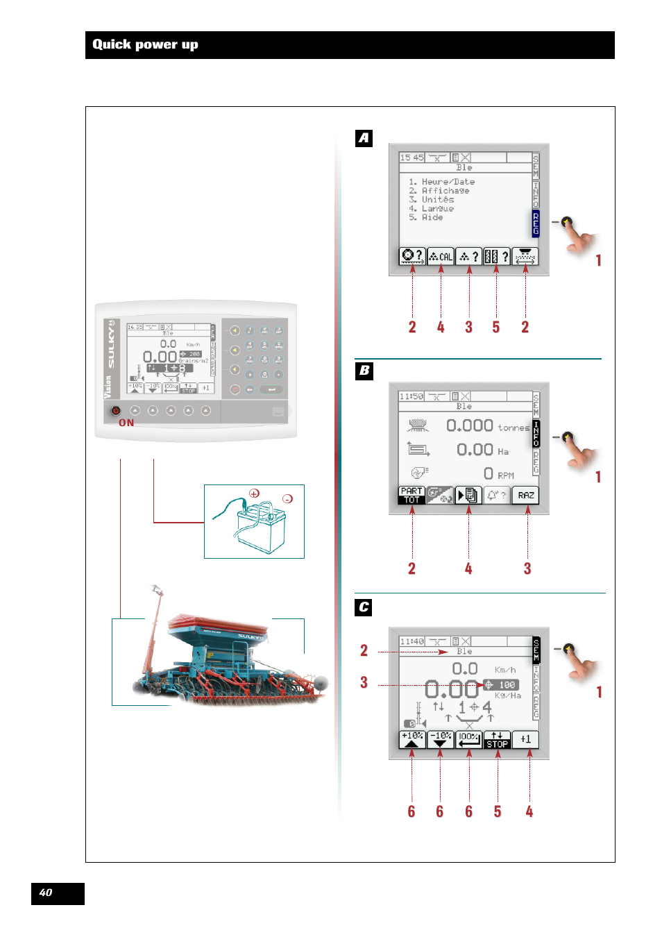 Sulky VISION 2 SPB >= 06/2009 User Manual | Page 40 / 71