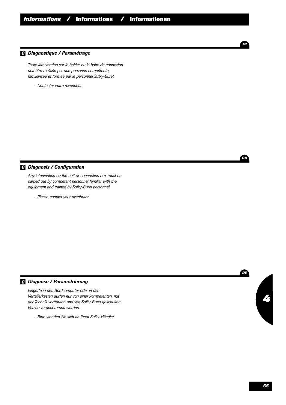 Sulky VISION 2 SPB >= 06/2009 User Manual | Page 65 / 71