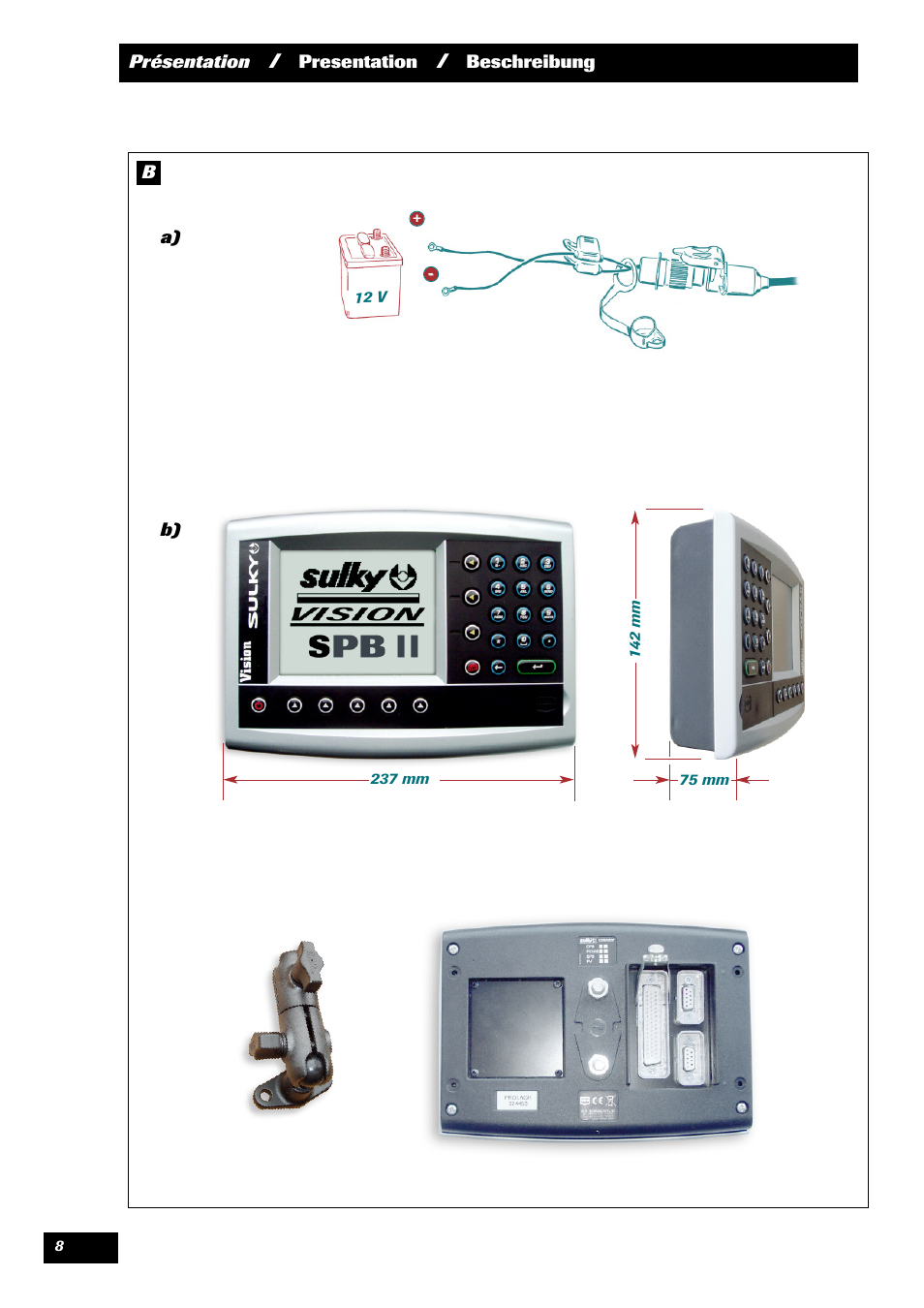 Sulky VISION 2 SPB >= 06/2009 User Manual | Page 8 / 71