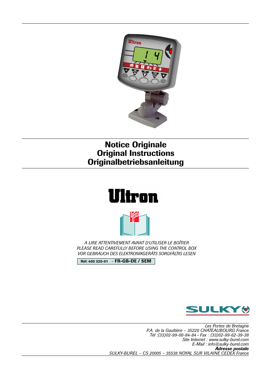 Sulky ULTRON User Manual | 50 pages